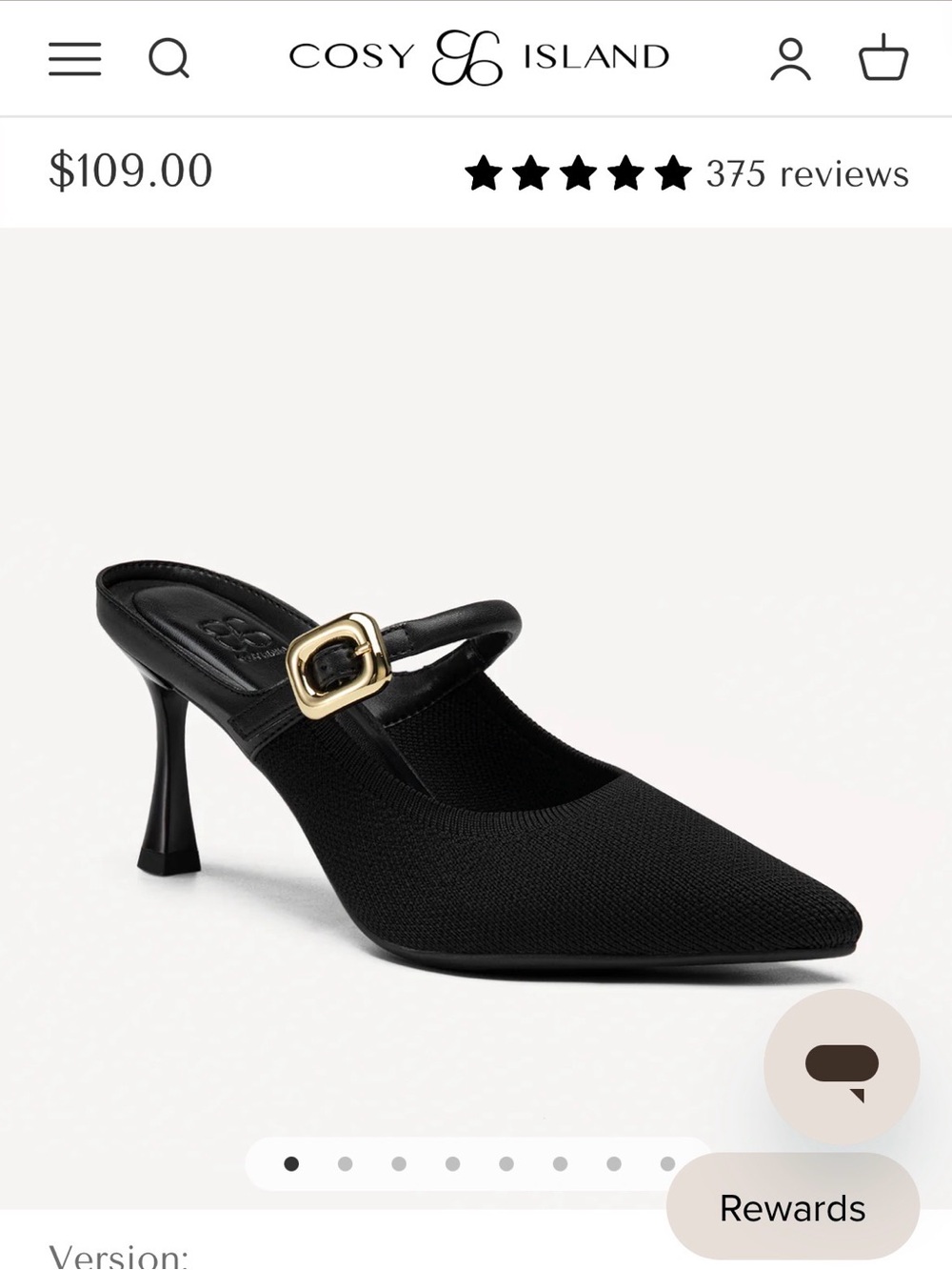 Brand new in box! Cosy Island GraceLithe Pointed Toe Heeled Mule - Picture 5 of 6